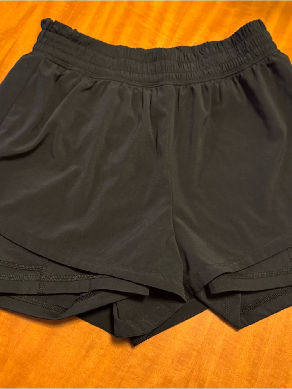 Gilly Hicks Black Layered Athletic Shorts